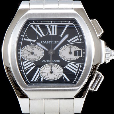 홍콩명품 [까르띠에] 남성용 로드스터 크로노그래프 블랙다이얼 CAR0302  