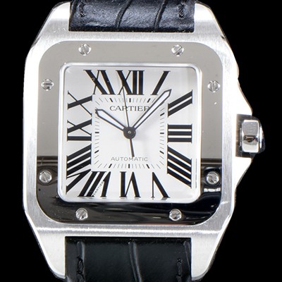 홍콩명품 [까르띠에] 남성용 904L 신형스틸-Cal. 1847 UP!! 산토스 100 워치 W20106X8 라지 모델 크림빛 신형 다이얼 오토매틱 무브먼트 CAR4005  