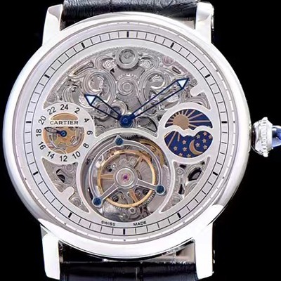 홍콩명품 [까르띠에] 남성용 로통드 드 까르띠에 투어빌론 시리즈 CAR0034  