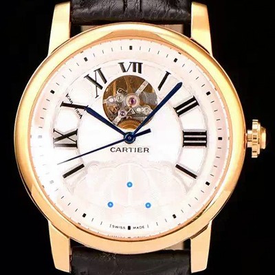 홍콩명품 [까르띠에] 남성용 로통드 드 까르띠에 오토매틱 시리즈 화이트다이얼 CAR0005  