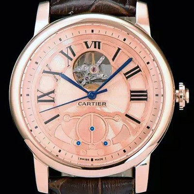 홍콩명품 [까르띠에] 남성용 로통드 드 까르띠에 오토매틱 시리즈 골드다이얼 CAR0003  