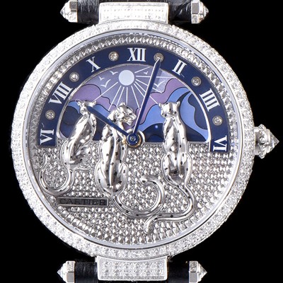 홍콩명품 [까르띠에] 남성용 레브 드 팬더 HPI00930 하이 쥬얼 세팅 픽첼 다이얼 스위스 쿼츠 무브먼 CAR0013  