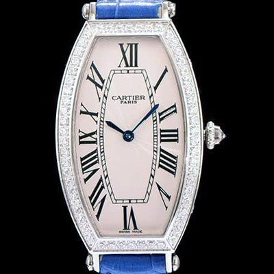 홍콩명품 [까르띠에] 여성용 토노 화이트 다이얼 다이아몬드 주얼리 세팅 쿼츠 무브먼트 CAR0110  