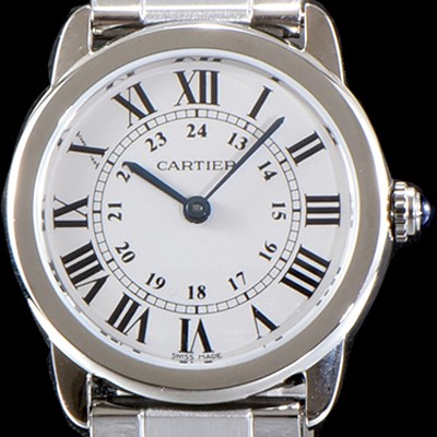 홍콩명품 [까르띠에] 여성용 솔로 드 까르띠에 화이트 다이얼 쿼츠 무브먼트 CAR0500  