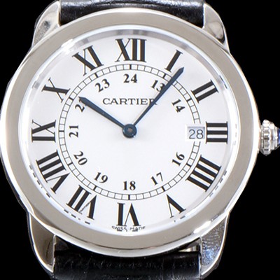 홍콩명품 [까르띠에] 여성용 솔로 드 까르띠에 화이트 다이얼 쿼츠 무브먼트 CAR0513  