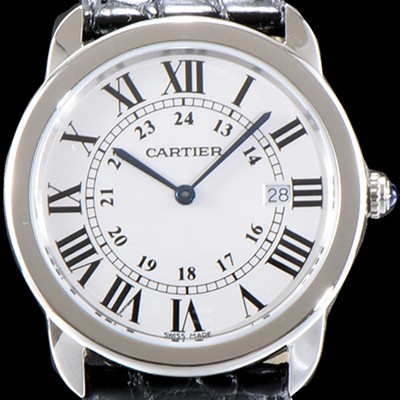 홍콩명품 [까르띠에] 여성용 솔로 드 까르띠에 W6700255 화이트 다이얼 쿼츠 무브먼트 CAR0510  