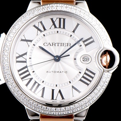 홍콩명품 [까르띠에] 남성용 2019신상 발롱블루 42mm 다이아몬드 베젤 ETA2824-2 오토매틱 무브먼트 CAR0142  