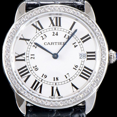 홍콩명품 [까르띠에] 여성용 솔로 드 까르띠에 WR000551 화이트 다이얼 쿼츠 무브먼트 CAR0511  