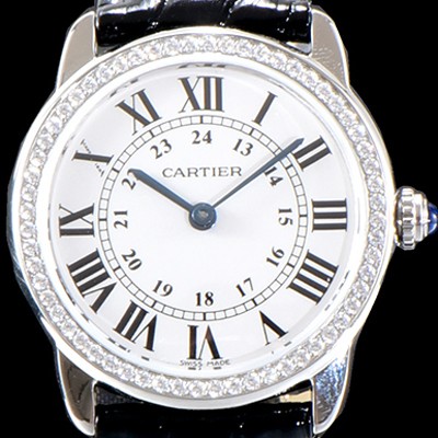 홍콩명품 [까르띠에] 여성용 솔로 드 까르띠에 WR000251 화이트 다이얼 쿼츠 무브먼트 CAR0512  