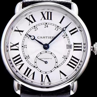 홍콩명품 [까르띠에] 남성용 롱드 솔로 드 까르띠에 WR007018 화이트 다이얼 오토매틱 무브먼트 CAR0530  