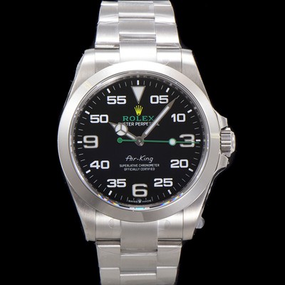 홍콩명품 [로렉스] 남성용 신형 에어킹 M126900-0001 오이스터 워치 오토매틱 3230 타입 블랙 다이얼 ROL0513  