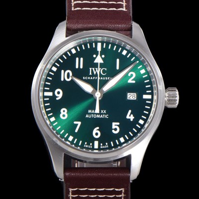 홍콩명품 [아이더블유씨] 남성용시계 1:1수제공정형 마크18 !! 파일럿 IW328205 마크18 오토매틱 32111타입 40mm 가죽줄 그린다이얼 iwc9264  