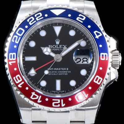홍콩명품 [로렉스] 남성용 신형 지엠티 마스터II 116719 펩시 GM 904L스틸 업!! 듀얼 타임 블루/레드 투톤 24시간 회전 베젤 블랙 다이얼 3선 쥬빌리 브레이슬릿 오토매틱 무브먼트 ROL0510  