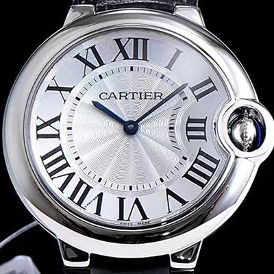 홍콩명품 [까르띠에] 남성용 발롱블루 화이트 다이얼 스위스 쿼츠 무브먼트 CAR0003  