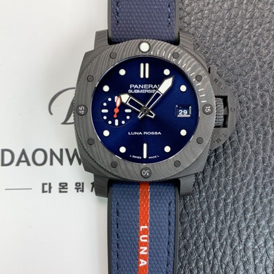 홍콩명품 [파네라이] 남성용 서브머시블 루나로사 PAM01563 카보테크 42mm 오토매틱 Cal P. 900타입 블루 다이얼 pan5232  