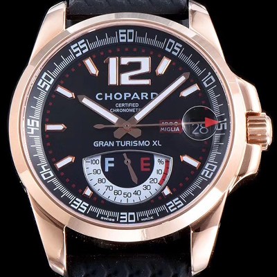 홍콩명품 [쇼파드] 남성용 클레식 레이싱 밀레 밀레밀리아 1000 모델 18k 로즈골드 블랙 다이얼 ETA 2824-2오토매틱 무브먼 CHO0400  