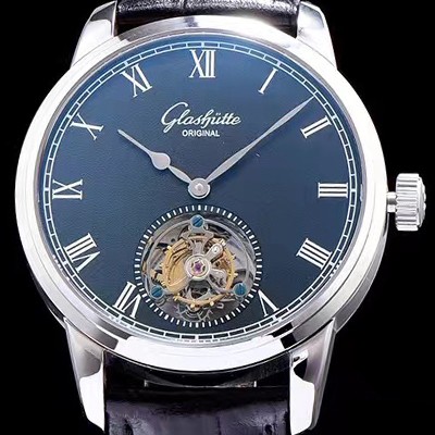 홍콩명품 [글라슈테 오리지날] 남성용 글라슈테 블랙 다이얼 투어빌론 무브먼트 GLA4240  