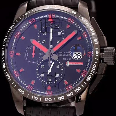 홍콩명품 [쇼파드] 남성용 클레식 레이싱 밀레 밀레밀리아 1000 모델 크로노그래프 블랙 다이얼 일본산 쿼츠 무브먼 CHO0412  