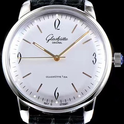 홍콩명품 [글라슈테 오리지날] 남성용 세나토 식스티즈 화이트 다이얼 GLA421  