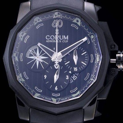 홍콩명품 [코럼] 남성용 어드미럴스컵 크로노그래프 48mm 블랙다이얼 COR021  
