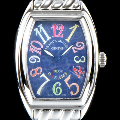 홍콩명품 [프랭크 뮬러] 남성용 컬러오브드림즈 1752 QZ COL DRM 레이디 워치 크레이지 아워 다이얼 브레이슬릿 스위스 오토매틱 무브먼트 FRA04432  