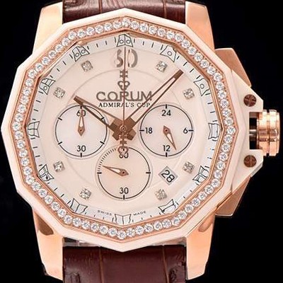 홍콩명품 [코럼] 남성용 애드머를스 컵 크로노 화이트다이얼 COR010  