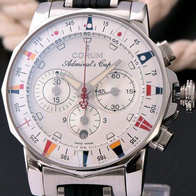 홍콩명품 [코럼] 남성용 애드머를스 컵 크로노 화이트다이얼 COR014  