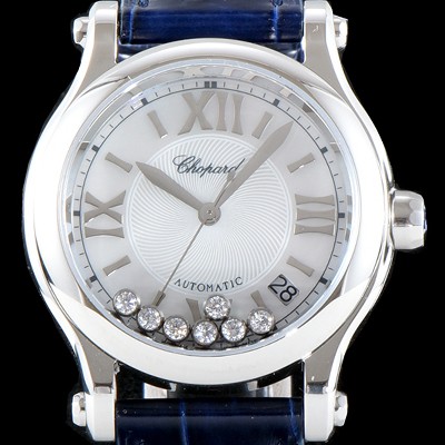 홍콩명품 [쇼파드] 여성용 베스트셀러!!해피 스포츠 278559-3001 36MM 스테인리스 스틸 다이아몬드UP!! 화이트 다이얼 오토매틱 무브먼트 CHO0241  