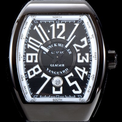 홍콩명품 [프랭크 뮬러] 남성용 마스터 컴플리케이션 V 45 SC DT YACHTING 5N 뱅가드 요팅!! PVD 코딩 블랙&화이트 다이얼 스위스 ETA 2824-A2오토매틱 FRA0413  