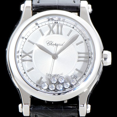 홍콩명품 [쇼파드] 여성용 베스트셀러!!해피 스포츠 278559-3001 36MM 스테인리스 스틸 다이아몬드 화이트 다이얼 오토매틱 무브먼트 CHO0200  