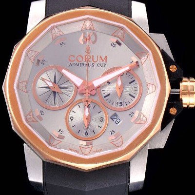 홍콩명품 [코럼] 남성용 어드미럴컵 첼린져 44 스핏 세컨즈 그레이다이얼 COR020  