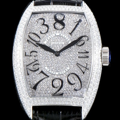 홍콩명품 [프랭크 뮬러] 남성용 크레이지 아워스 8880 CH 풀 다이아셋팅!! 18K 화이트골드 오토매틱 무브먼트 FRA0400  