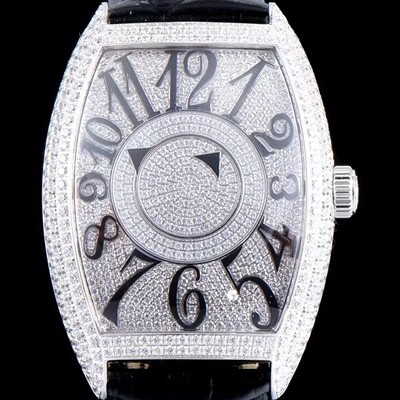 홍콩명품 [프랭크 뮬러] 남성용 화려함 극대화!!카사블란카 8880 DM D CD 더블 미스터리 최상급 퀄리티 쥬얼 화이트골드 다이아몬드 풀 셋팅 스위스 ETA 2824-A2 오토매틱 무브먼트 FRA0431  