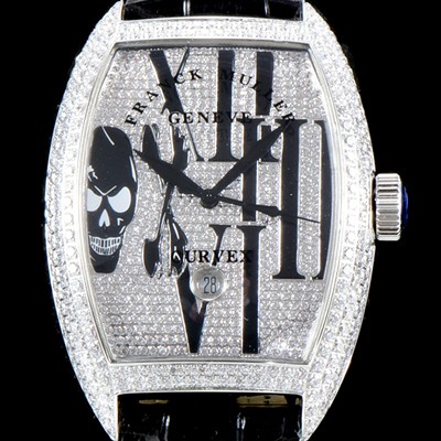 홍콩명품 [프랭크 뮬러] 남성용 인피니티 2267 QZ COL DRM 스컬 워치!! 풀 다이아셋팅 18k 화이트골드 오토매틱 무브먼트 FRA0403  