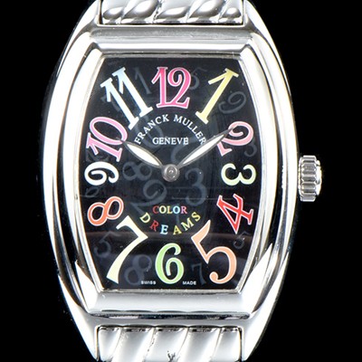 홍콩명품 [프랭크 뮬러] 남성용 컬러오브드림즈 1752 QZ COL DRM 레이디 워치 크레이지 아워 다이얼 브레이슬릿 스위스 오토매틱 무브먼트 FRA0434  