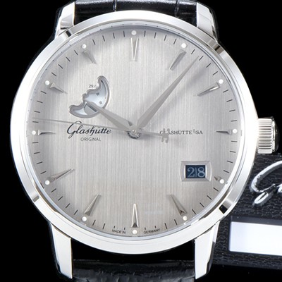 홍콩명품 [글라슈테 오리지날] 남성용 세나토 1-36-04-03-02-02 클래식 문페이즈 up!! 브라운 다이얼 (기계식 자동) 오토매틱 무브먼트 GLA4214  