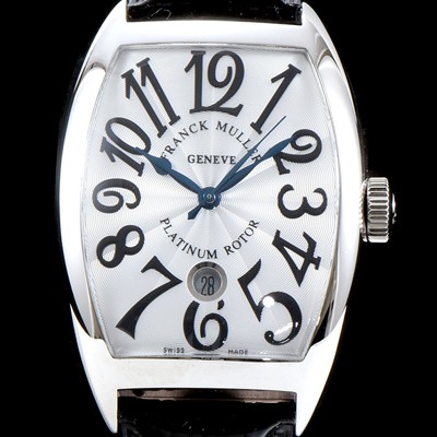 홍콩명품 [프랭크 뮬러] 남성용 최신버전 업그레이드형 카사블란카 5850 SC 플래티넘 로터!! 화이트&실버 물결무늬 다이얼 스위스 ETA 2824-A2오토매틱 FRA0403  