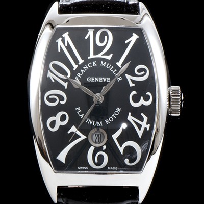 홍콩명품 [프랭크 뮬러] 남성용 최신버전 업그레이드형 카사블란카 5850 SC 플래티넘 로터!! 블랙 다이얼 스위스 ETA 2824-A2오토매틱 FRA0400  