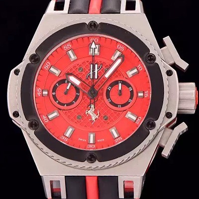 홍콩명품 [휴블렛] 남성용 빅뱅 페라리 에디션 래드 다이얼 오토매틱 무브먼트 HUB0450  