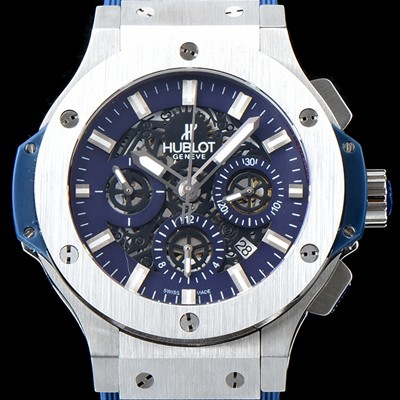 홍콩명품 [휴블렛] 남성용 New pgrade!!빅뱅 311.SX.1170.GR 크로노그래프 44MM 블루&스켈레톤 다이얼 수정형 ETA 7750 오토매틱 무브먼트 HUB0230  