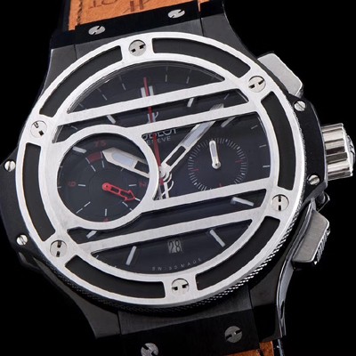 홍콩명품 [휴블렛] 남성용 빅뱅 처커뱅 317.NM.1137.VR 그리드 모양 다이얼 커버 100% 티타늄 크로노그래프 ETA-7750B 오토매틱 무브먼트 HUB0242  