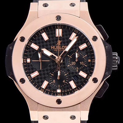 홍콩명품 [휴블렛] 남성용 빅뱅 최고급형! 301.PM.1780.RX 에볼루션 18k로즈골드 크로노그래프 블랙 카본 다이얼 신형 ETA 7750오토매틱 무브먼트 HUB0405  