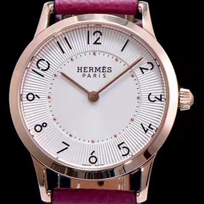 홍콩명품 [에르메스] 남성용 슬림 데르메스 W041767WW00 화이트 다이얼 춰츠 무브먼트 HEM4200  