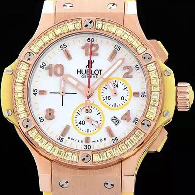 홍콩명품 [휴블렛] 여성용 빅뱅 에볼루션 쿼츠 다이아몬드 버젼 화이트다이얼 HUB4201  