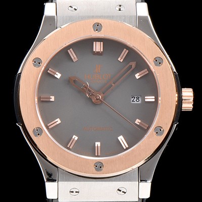 홍콩명품 [휴블렛] 남성용 클레식 퓨전 511.NO.1180.LR 18K 로즈골드 투톤콤비 케이스 그레이 다이얼 오토매틱 무브먼트 HUB0203  