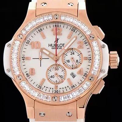 홍콩명품 [휴블렛] 여성용 빅뱅 에볼루션 쿼츠 다이아몬드 버젼 화이트다이얼 HUB4200  