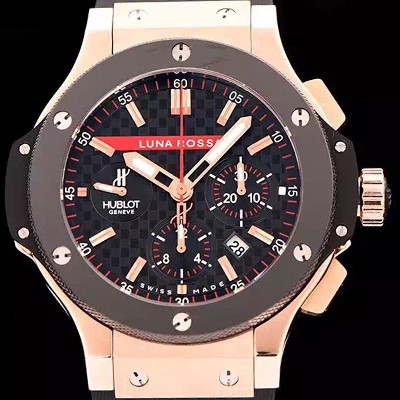 홍콩명품 [휴블렛] 남성용 빅뱅 루나 로사 리미티드 에디션 블랙다이얼 HUB0405  