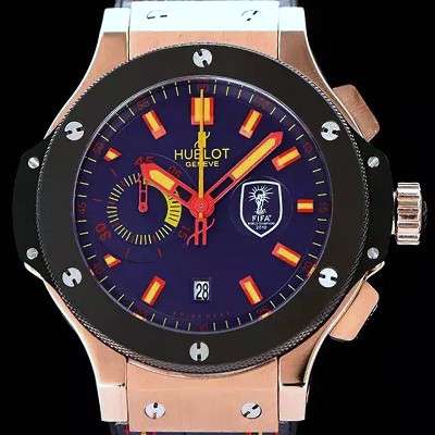 홍콩명품 [휴블렛] 남성용 빅뱅 2010 남아공월드컵 FIFA 오토매틱 버젼 블랙다이얼 HUB4214  