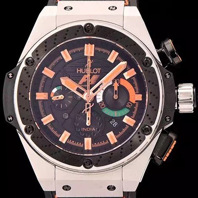 홍콩명품 [휴블렛] 남성용 빅뱅 킹파워 F1 48mm 버전 블랙 다이얼 오토매틱 무브먼트 HUB0451  