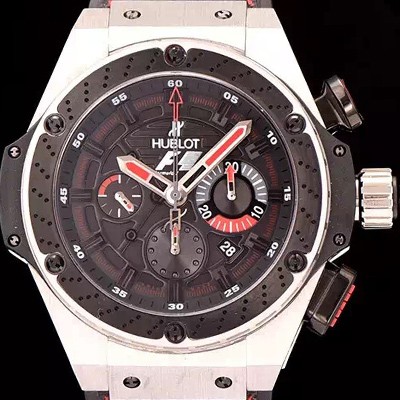 홍콩명품 [휴블렛] 남성용 빅뱅 킹파워 F1 48mm 버전 블랙 다이얼 오토매틱 무브먼트 HUB0450  